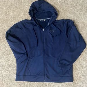 Navy NWT Under Armour zip up hoodie 3XL